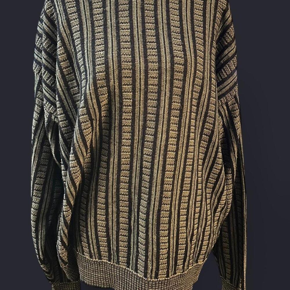 Van Heusen Men's Black and Cream Jumper